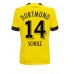 Billige Borussia Dortmund Nico Schulz #14 Hjemmetrøye Dame 2022-23 Kortermet